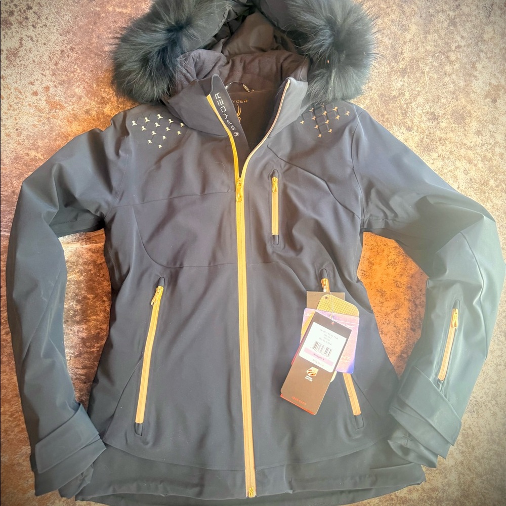 Ladies Spyder Ski Jacket with Fur Hood